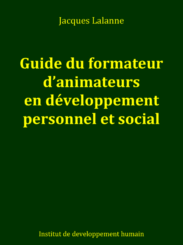 Guide du formateur d'animateurs en développement personnel et social thumbnail